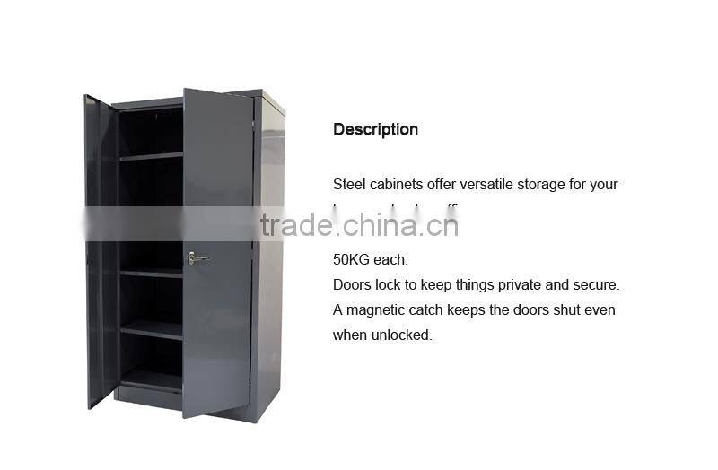 Tall lockable steel office storage cabinets for sale