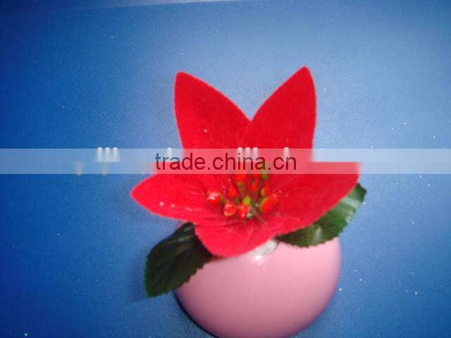 handmade 7colors LED fiber optic artificial flower wedding decoration