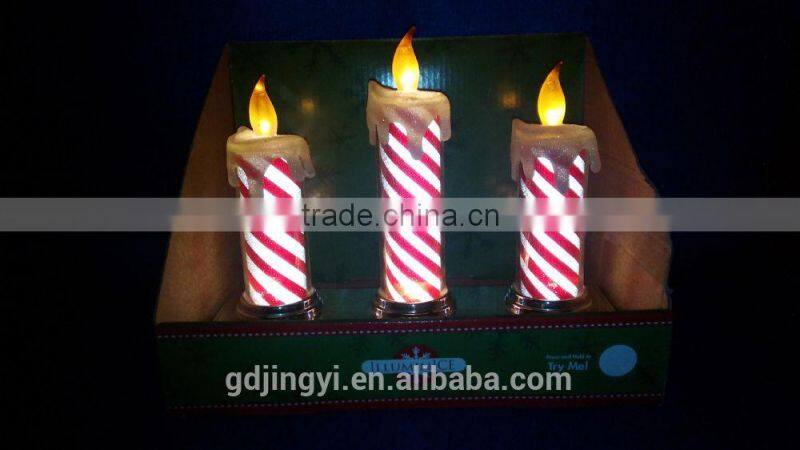 LED Light Acrylic colorful candle table decoration for 2015