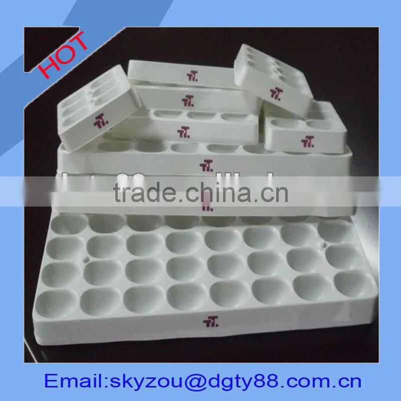 guangdong supplier blister vacuum forming plastic vaccine tray with lids