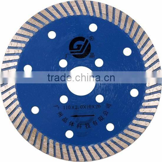 Guangjing Long Life 110mm Gold Turbo Blade Saw Blade Circular