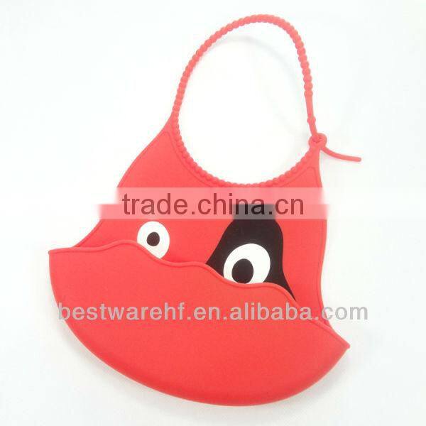 Cute silicone baby products.silicone rubber baby bibs manufature in shenzhen guangdong china