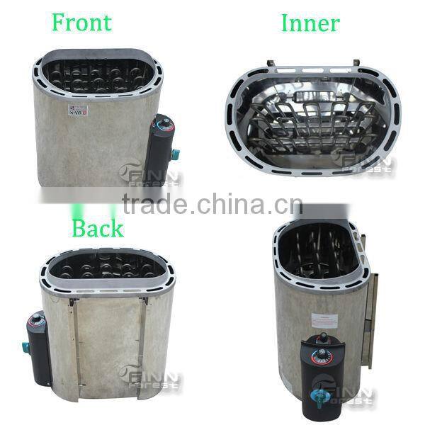 wooden sauna room dry steam cheap Internal control sauna heater