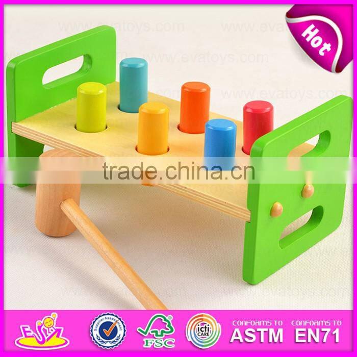 2016 new design baby wooden toy hammer W11G021