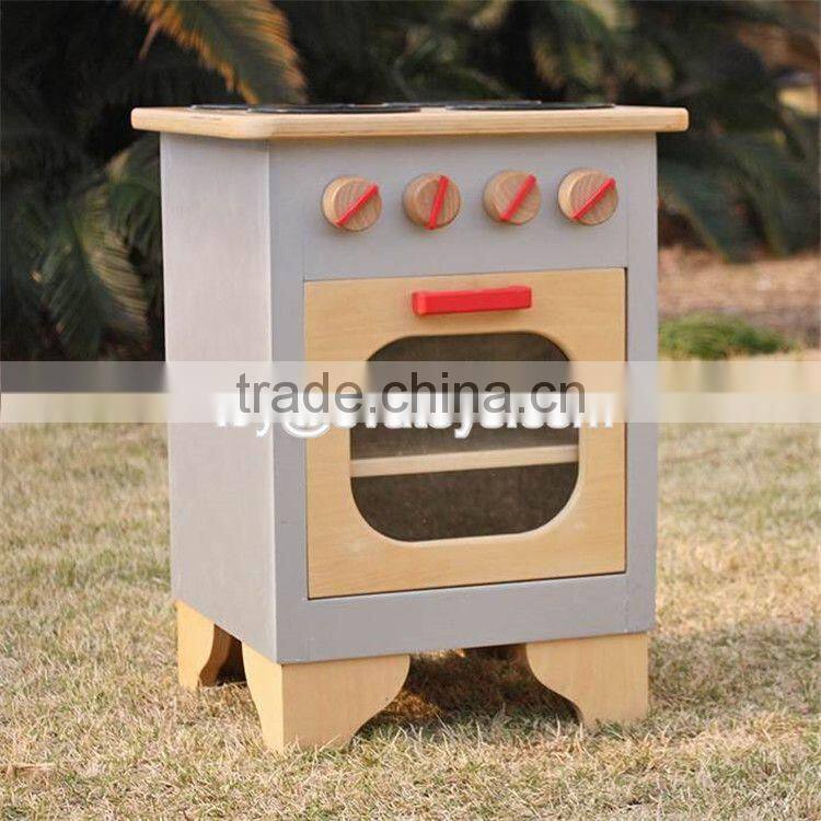 Pretend play kitchen toys wooden kids cooking set W10C301