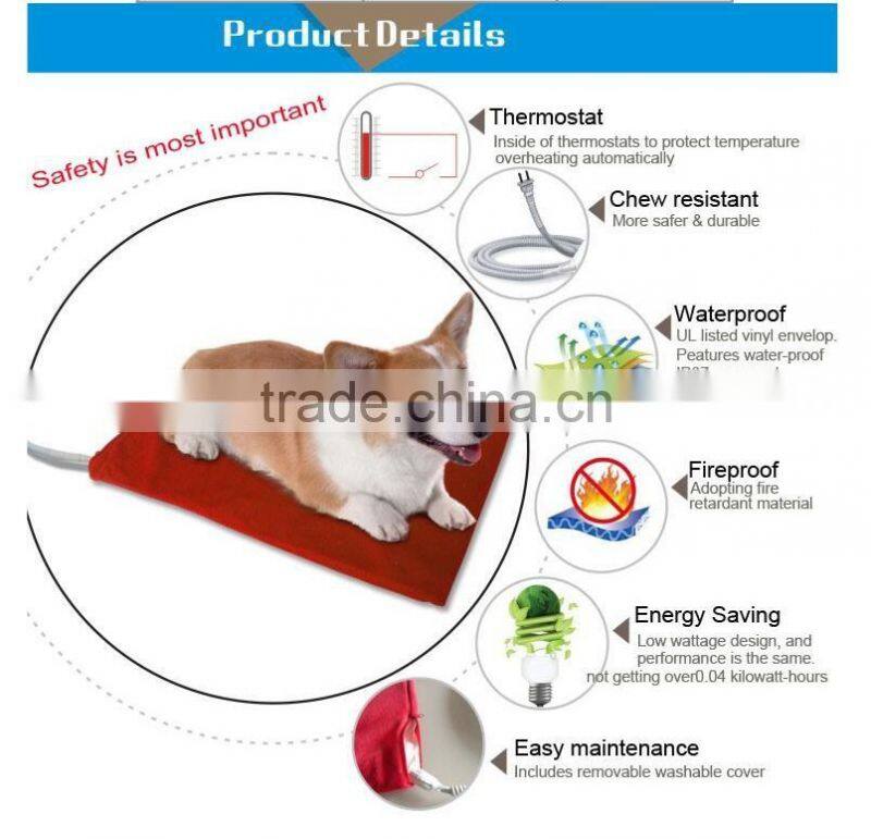 Waterproof Electric Heating Pad Pet Dog Cat Bed Pet Heater Warmer Mat Warm Blanket