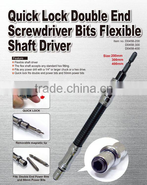 Quick Lock Double End Screwdriver Bits Flexible Shaft Driver