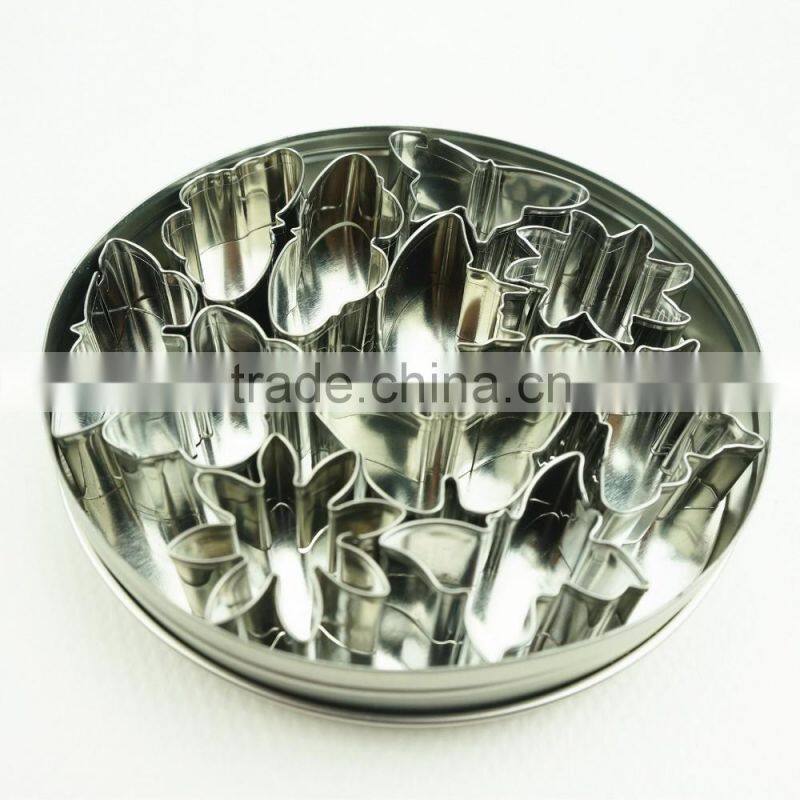 47094 11pcs flowers and butterfly stainless steel cookie cutter set