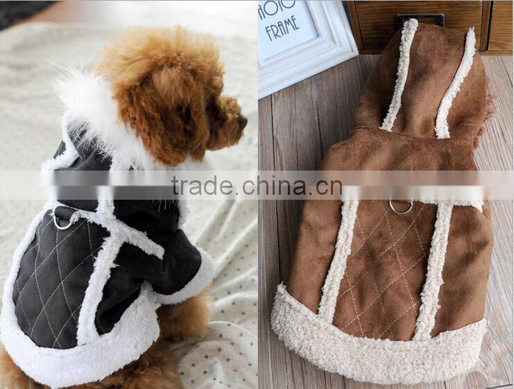 Keep warm SUEDE Dog Apparel Dog Clothes Wholesale
