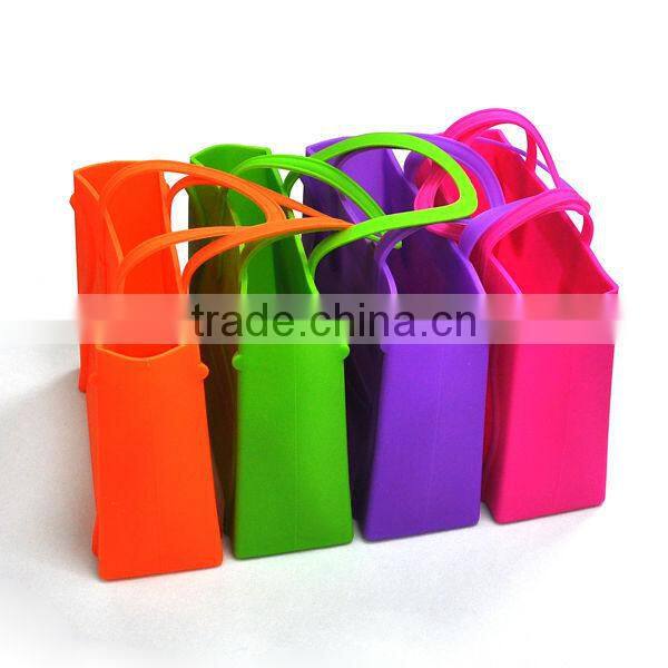 rectangular smile face big tote bag