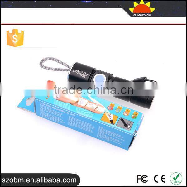 New Arrival XPG-R5 LED 250 Lumens 3 Mode powerful flashlight,fast track flashlight torch