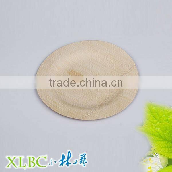 Nature round bamboo plate