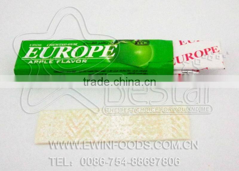 Hot Sale!!! Europe Cup 5 Sticks Chewing Gum Candy