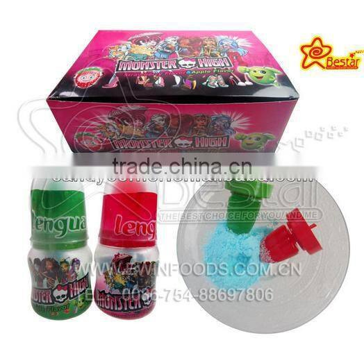 Fruity Flavor Sour Stick Gummy Candy Filled With Sour Powder