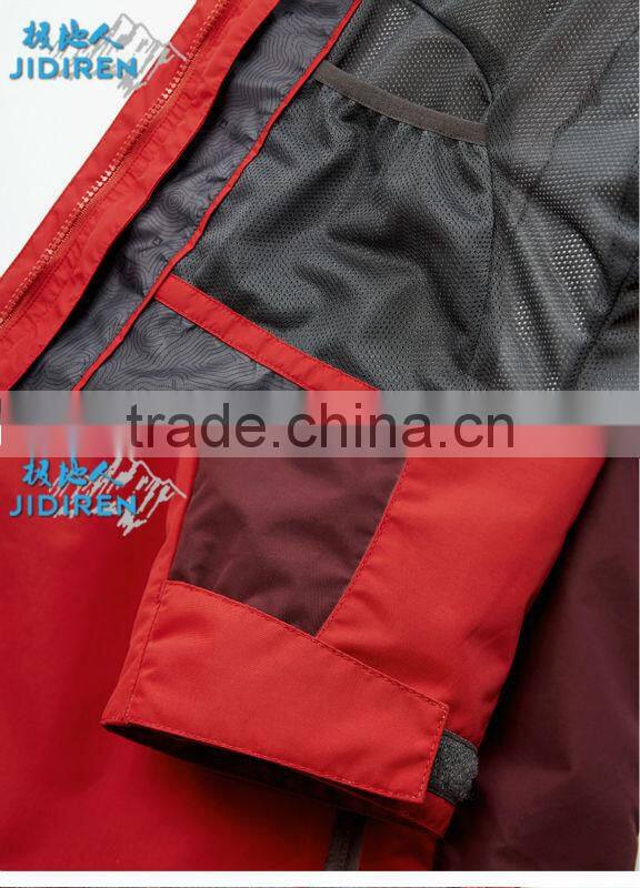 Outdoor clothing winter jacket for woman&waterproof polyester windbreaker jacket