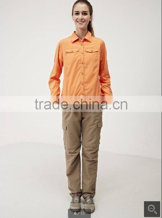 2017 New Arrival fashion hiking camping Active men outdoor shirts Uv resistant WOMENS sports shirts