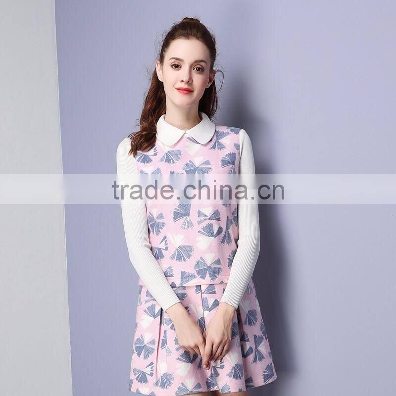wholesale clothing long sleeve slim winter dresses for women