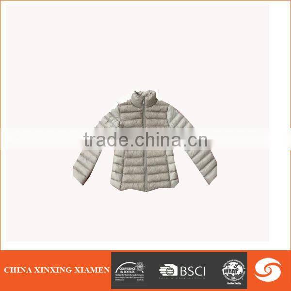 2015 year OEM children garment /girls design winter warm padded jacket