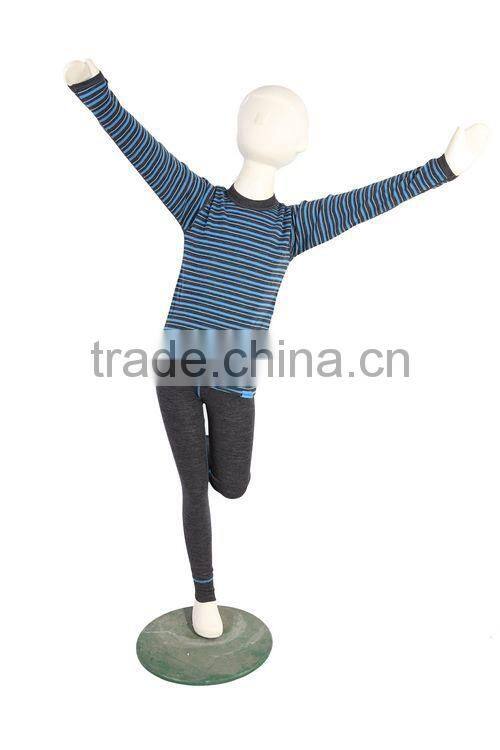 100% Merino wool thermal kids underwear for 3-16years old