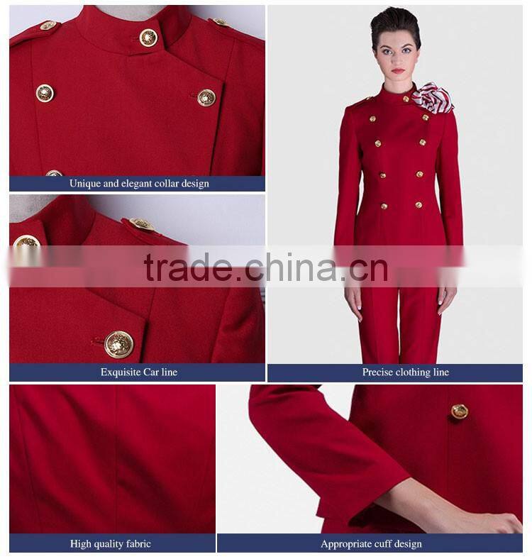 Flight Attendant Hat And Airline Uniforms Sets Pattern