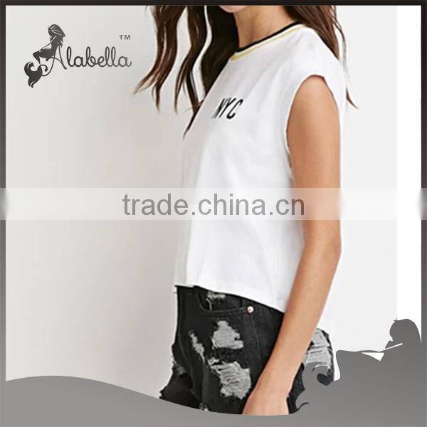 High quality Sleeveless shirts with crew neck