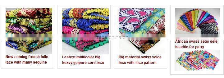 WFL054 Bestway High Quality Ankara French Laces Fabric