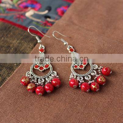 National characteristics of earrings.The gourd shape.Holiday gifts