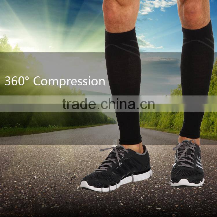 elastic compression running sports calf sleeves brace