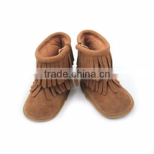 Wholesale boots shoes real leather baby shoes winter