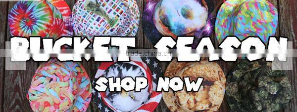 wholesale custom-made design your own blank plain custom tie dyed bucket hat promotional OEM high quality fishing cap