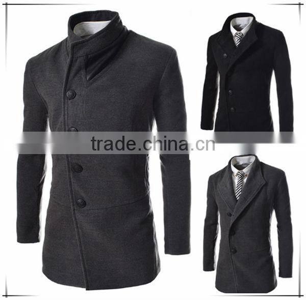 2016 winter new design military wool trench coat