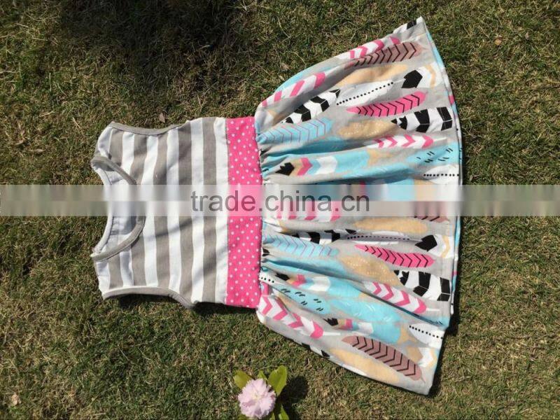 navy polka dots red stripe smocked patriotic dress girls summer wear for national day baby girl bounique outfit