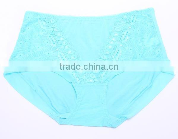 2015 fashion breathable cotton middle waist sex women hot panties