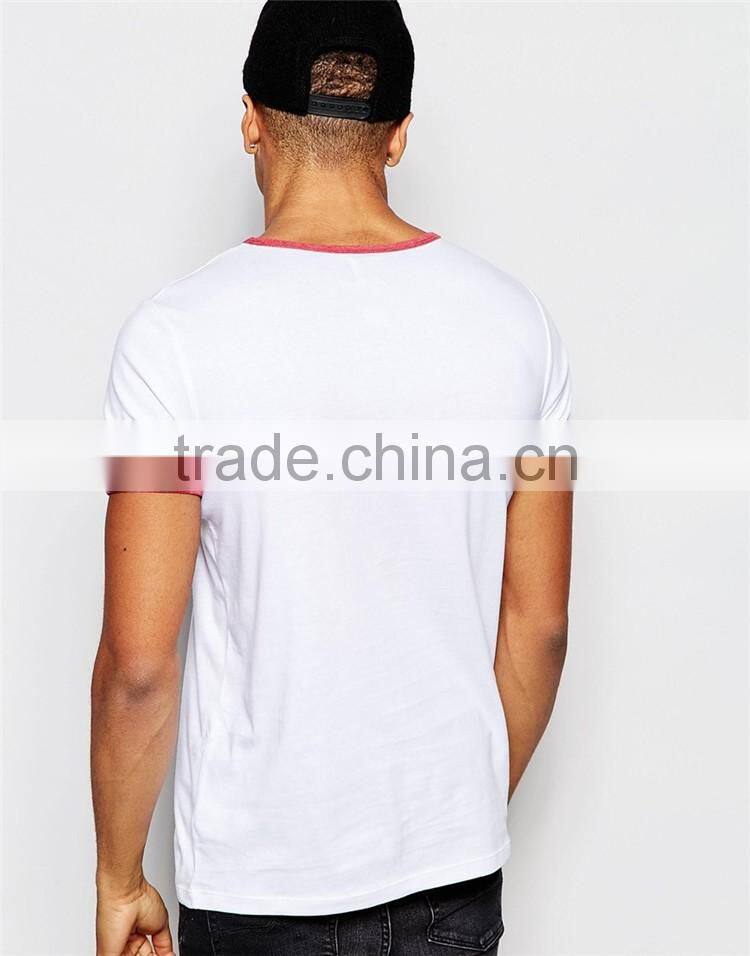 2017 Guangzhou Shandao OEM Factory New Arrival 180g 100% cotton Plain Cheap Short Sleeve O-Neck MenT Shirt