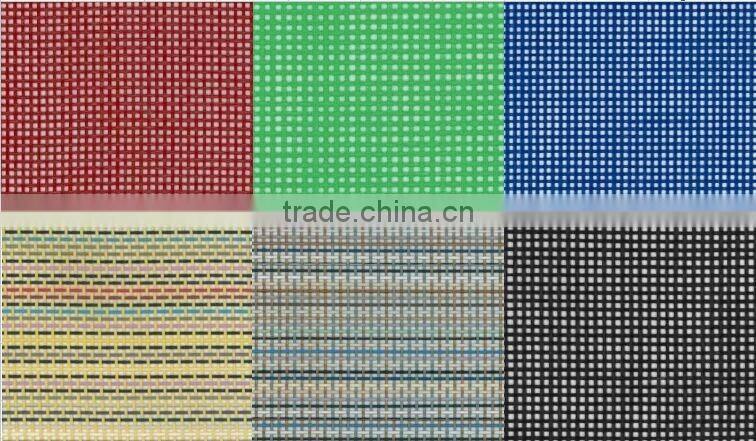 outdoor usage stiff pvc coated polyester mesh fabric