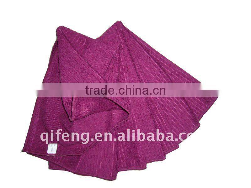 Stripe Black Microfiber Towel Manufacturer