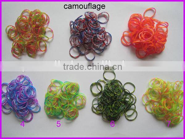 European top selling glow in the dark loom rubber bands