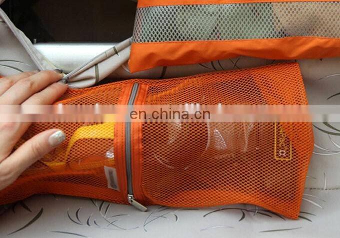Fancy travel mesh folding organizer toiletry bags for sale
