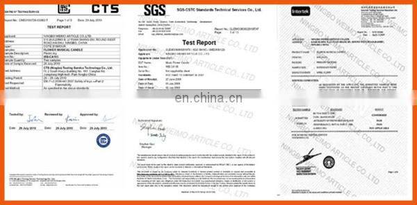 Various shining Color flame candle