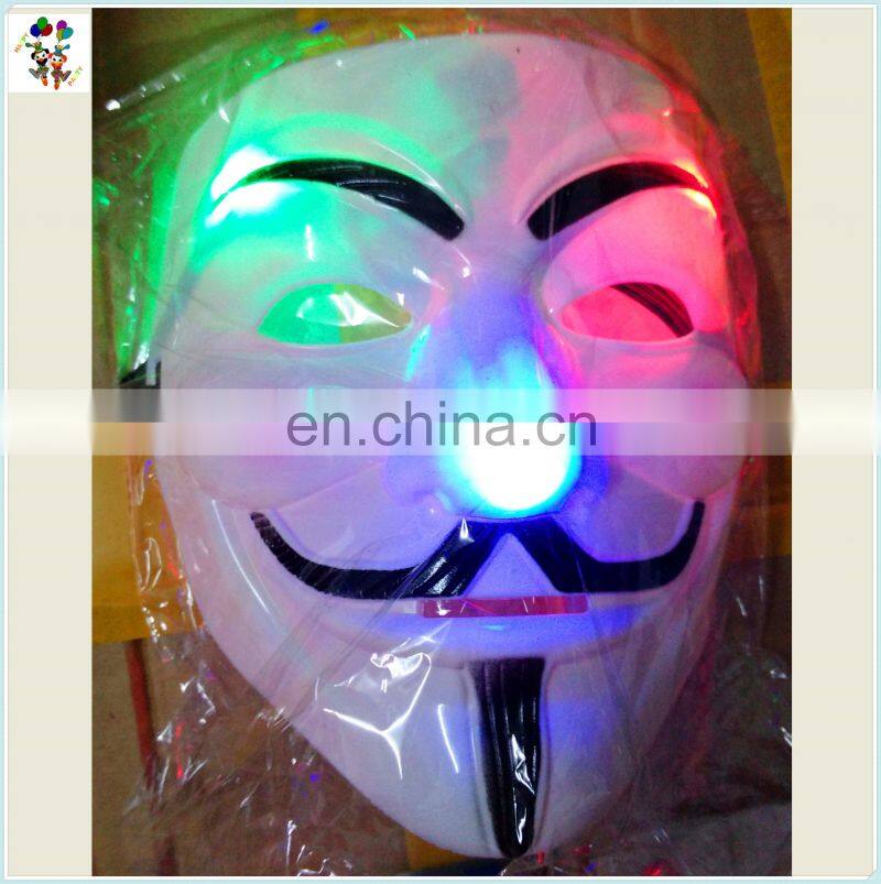 Plastic V for Vendetta Halloween Masquerad Dance Led Party Masks HPC-0474