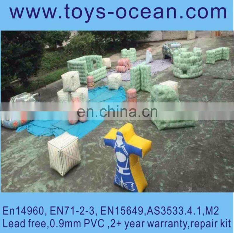 2016 Best Price Inflatable Paintball Bunkers For Paintball Field Game For Sale Customized Airsoft Bunker