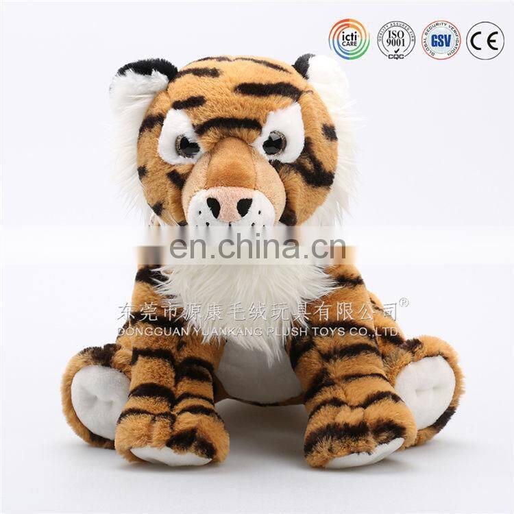 China manufacturer lifelike custom plush toys tiger