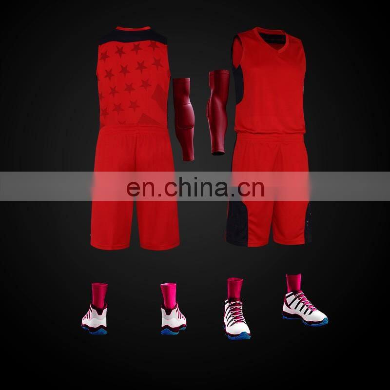 Design adault 100% cool mesh moisture wicking polyester basketball jersey