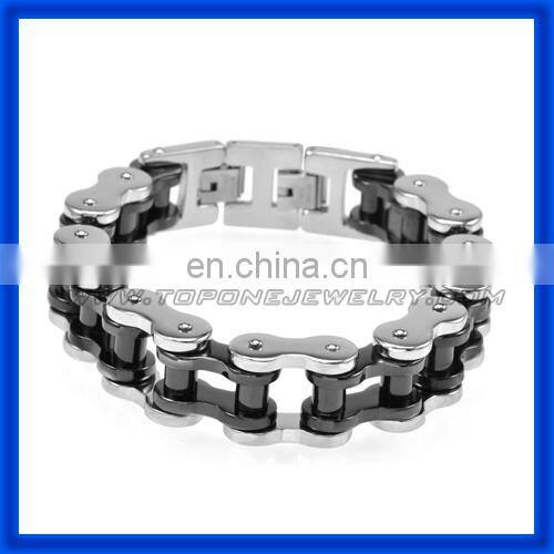 2014 Men's Motorcycle Chain Stainless Steel Biker Bracelets China Factory