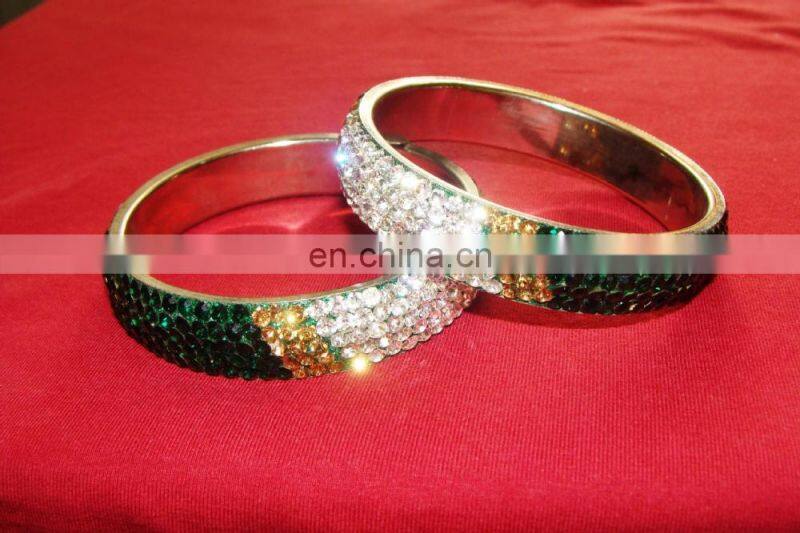 Handmade Indian Lac Stone Crystal bangles