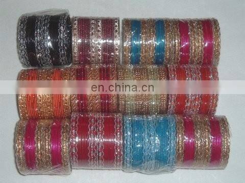 Indian wedding wear metal bangles - Bollywood style metal kangan - Traditional metal bangle churi