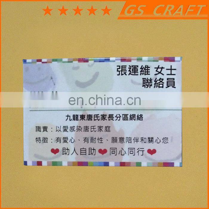 tinplate badge with safety needle for promotional gift / square tin button badge / metal tin badge