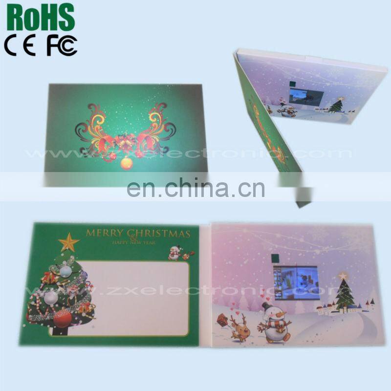 2016 popular LCD tft video module for greeting brochure card