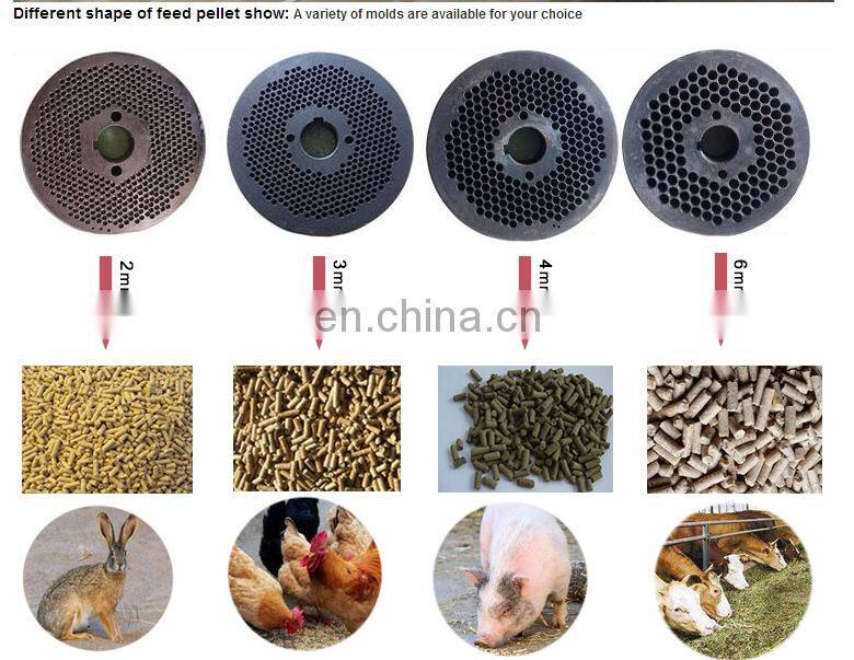 High Output Animal Feed Flat Die Fodder Wood Pellet Granulator Machine