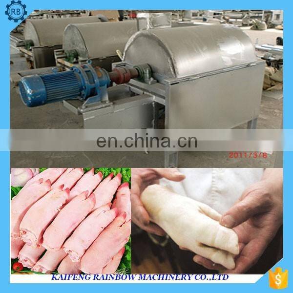 Professional Semi-automatic Sheep Pig Beef Trotter Dehairer Machine pig feet hair removing machine